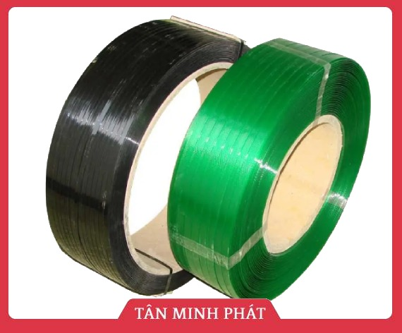 Dây đai PET trơn/caro màu đen