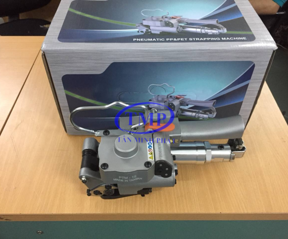 Máy đóng đai nhựa dùng khí nén PTM-19 hàn nhiệt